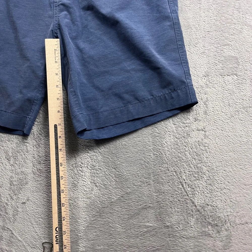 Faherty All Day Shorts Mens 32 Blue Heather Hybrid Stretch Board Shorts